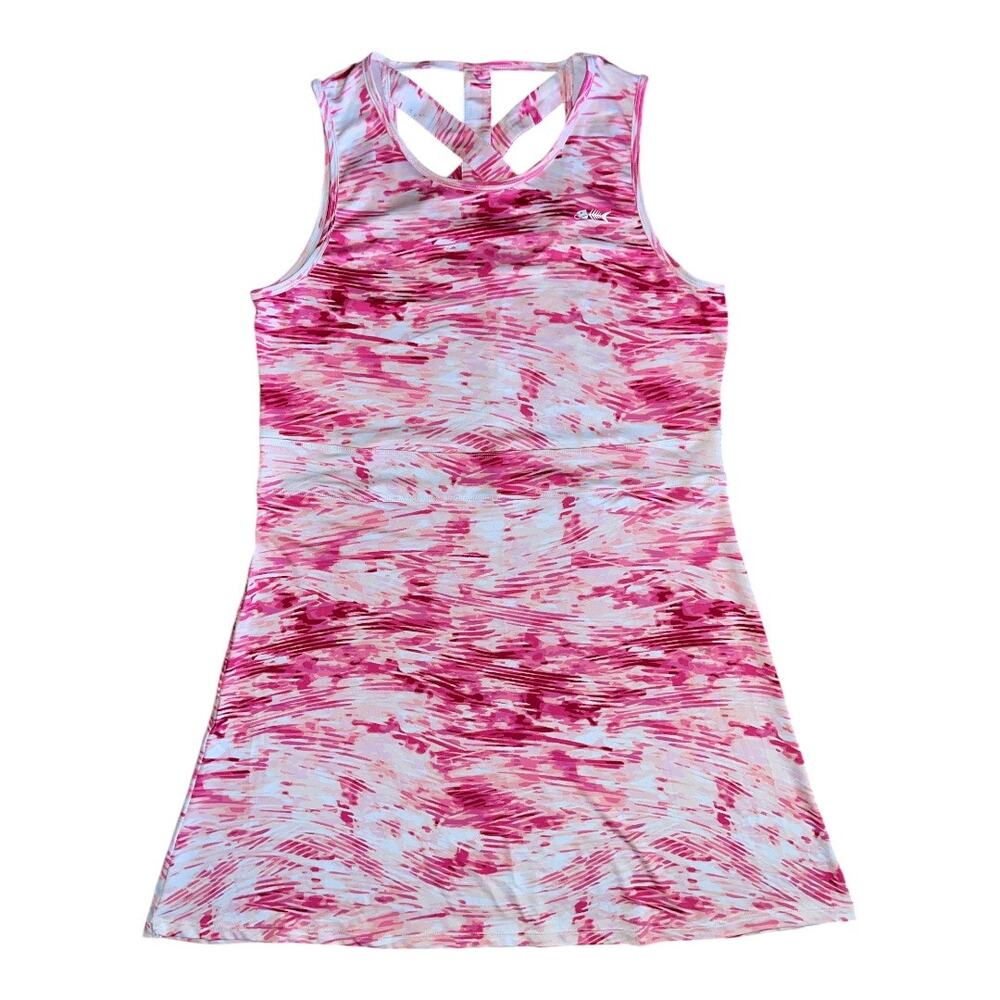 NEW Silver Bait Pink/White Tank Dress Size Large